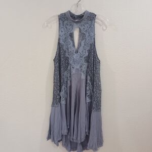 Free People Tell Tale Heart Lace Tunic